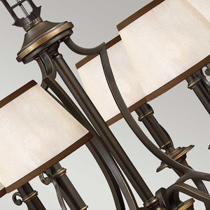 Elstead Lighting - HK-PLYMOUTH6 - Hinkley Chandelier from the Plymouth range. Plymouth 6 Light Chandelier Product Code = HK-PLYMOUTH6