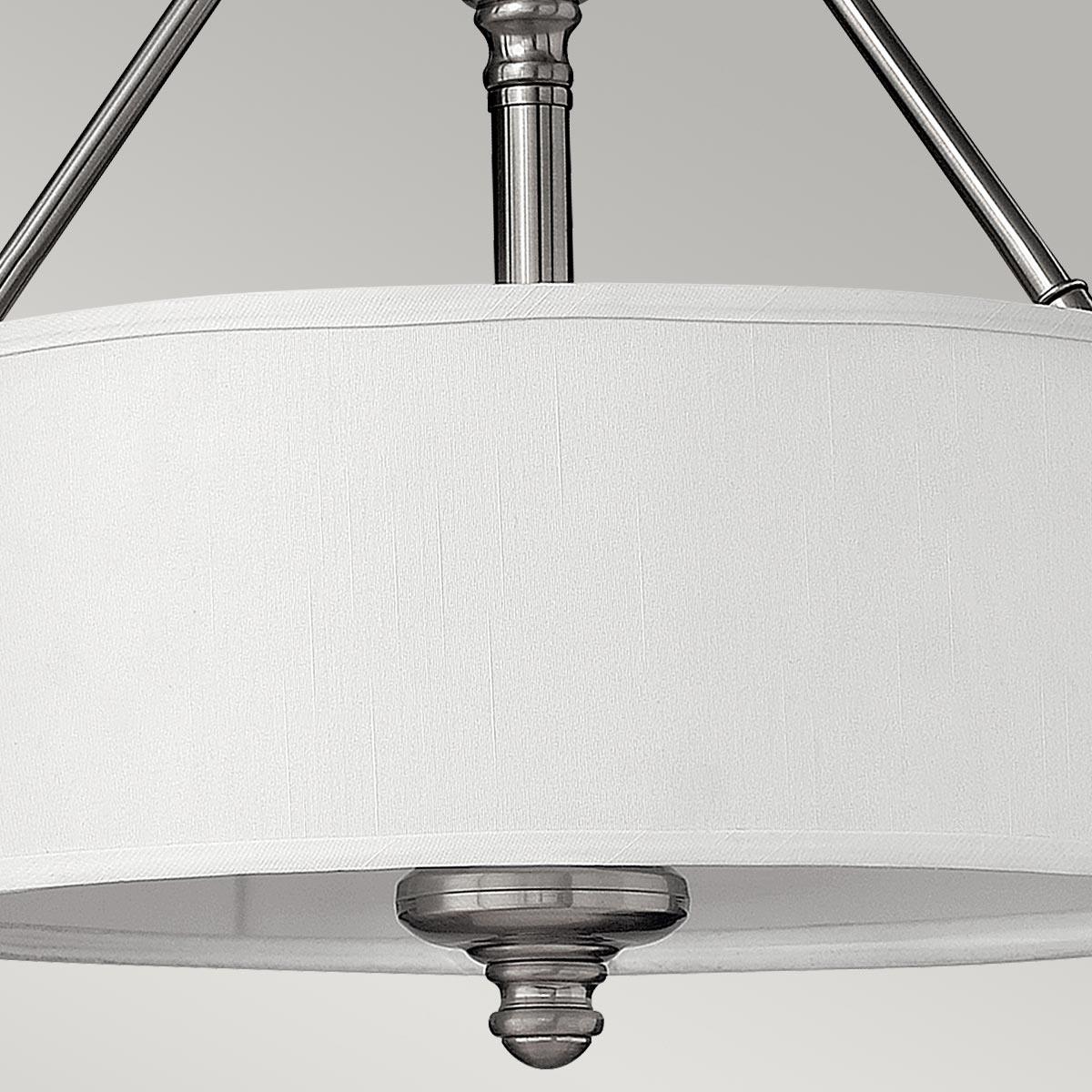 Elstead Lighting - HK-SUSSEX-SF - Hinkley Ceiling Semi-Flush from the Sussex range. Sussex 3 Light Semi-Flush Product Code = HK-SUSSEX-SF