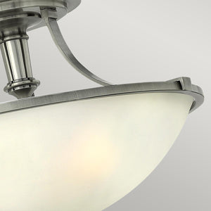 Elstead Lighting - HK-TRUMAN-SF - Hinkley Ceiling Semi-Flush from the Truman range. Truman 3 Light Semi-Flush Product Code = HK-TRUMAN-SF