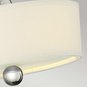 Elstead Lighting - HK-ZELDA-SF-PN - Hinkley Ceiling Semi-Flush from the Zelda range. Zelda 3 Light Semi-Flush Product Code = HK-ZELDA-SF-PN