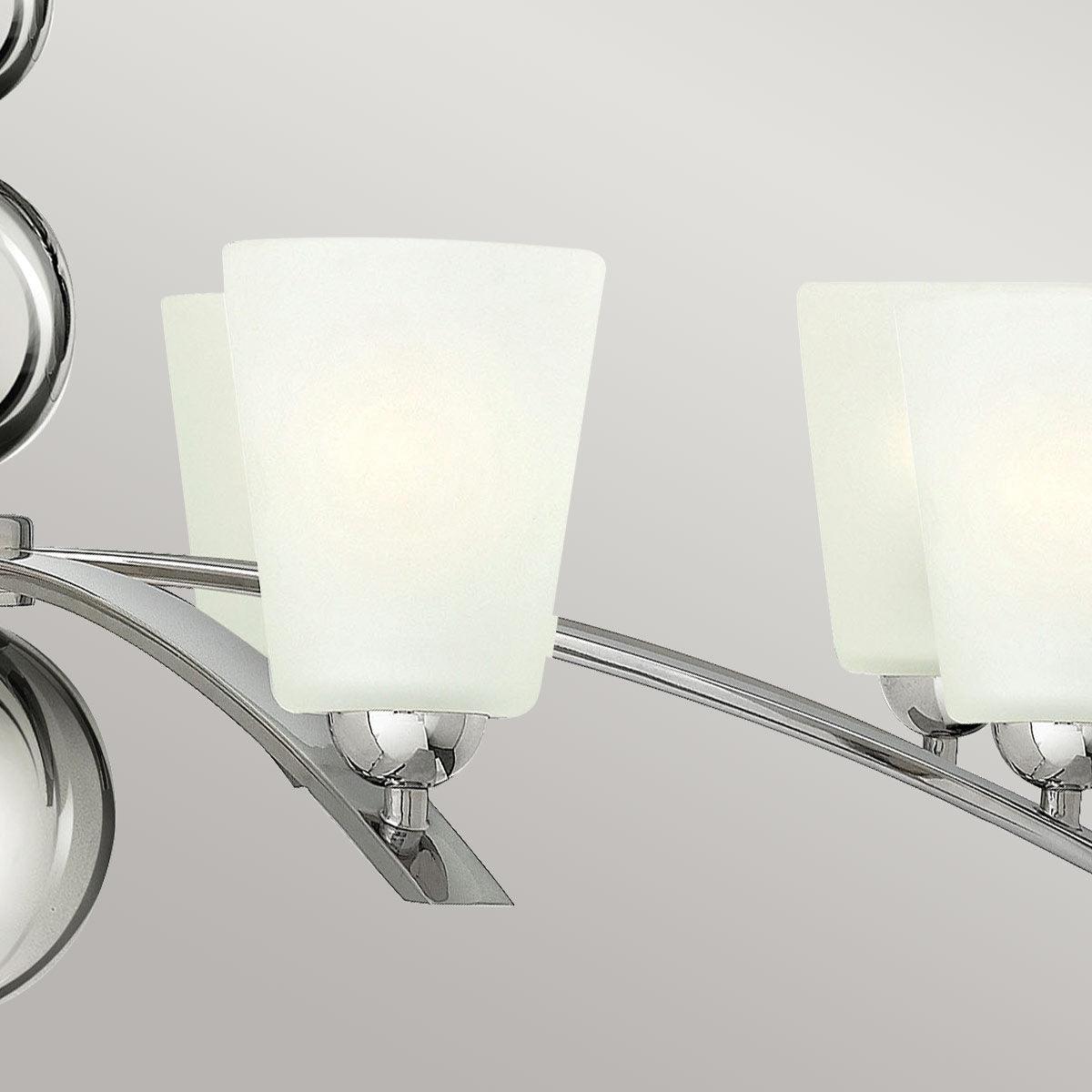 Elstead Lighting - HK-ZELDA8-PN - Hinkley Chandelier from the Zelda range. Zelda 8 Light Chandelier Product Code = HK-ZELDA8-PN