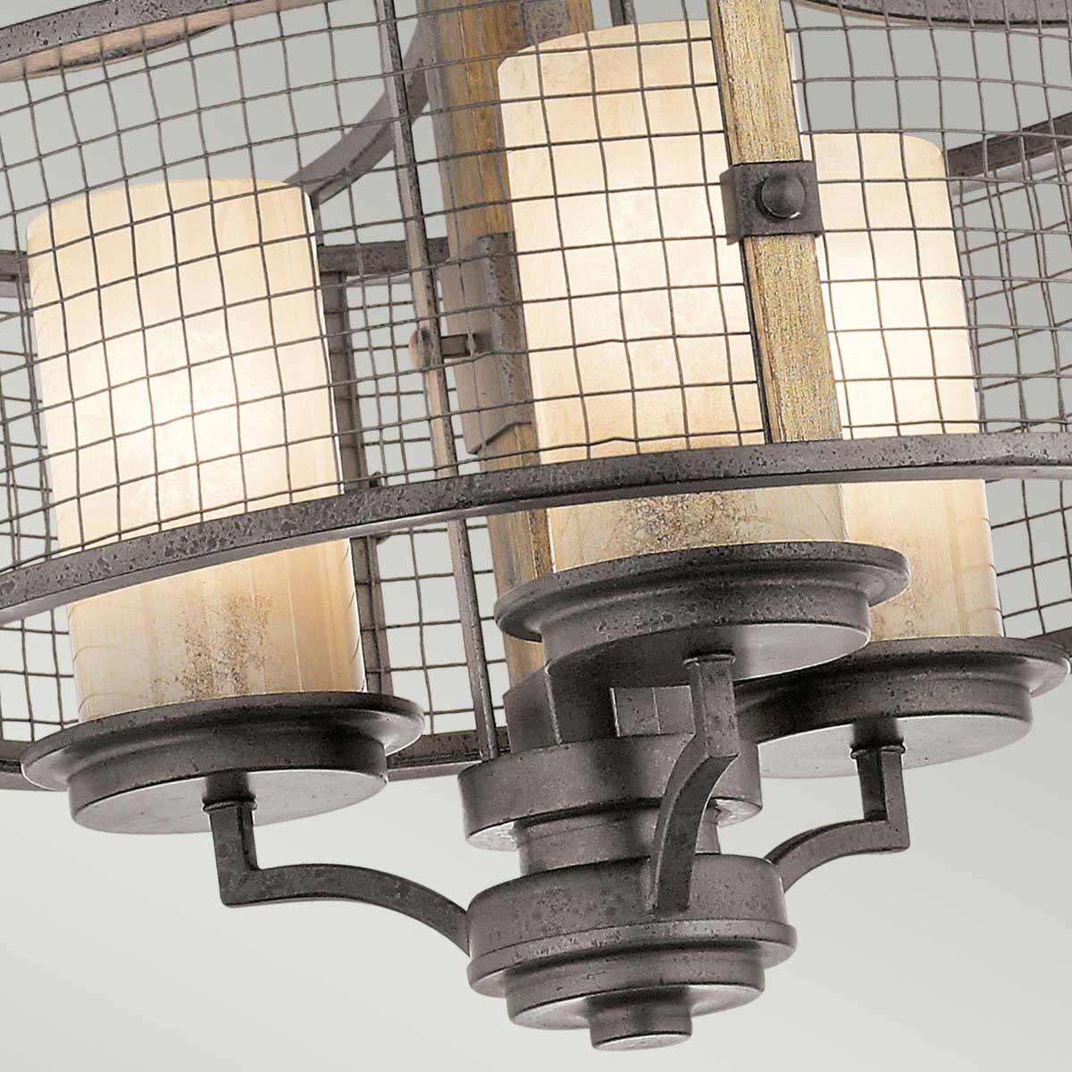 Elstead Lighting - KL-AHRENDALE3 - Kichler Chandelier from the Ahrendale range. Ahrendale 3 Light Duo-Mount Chandelier Product Code = KL-AHRENDALE3