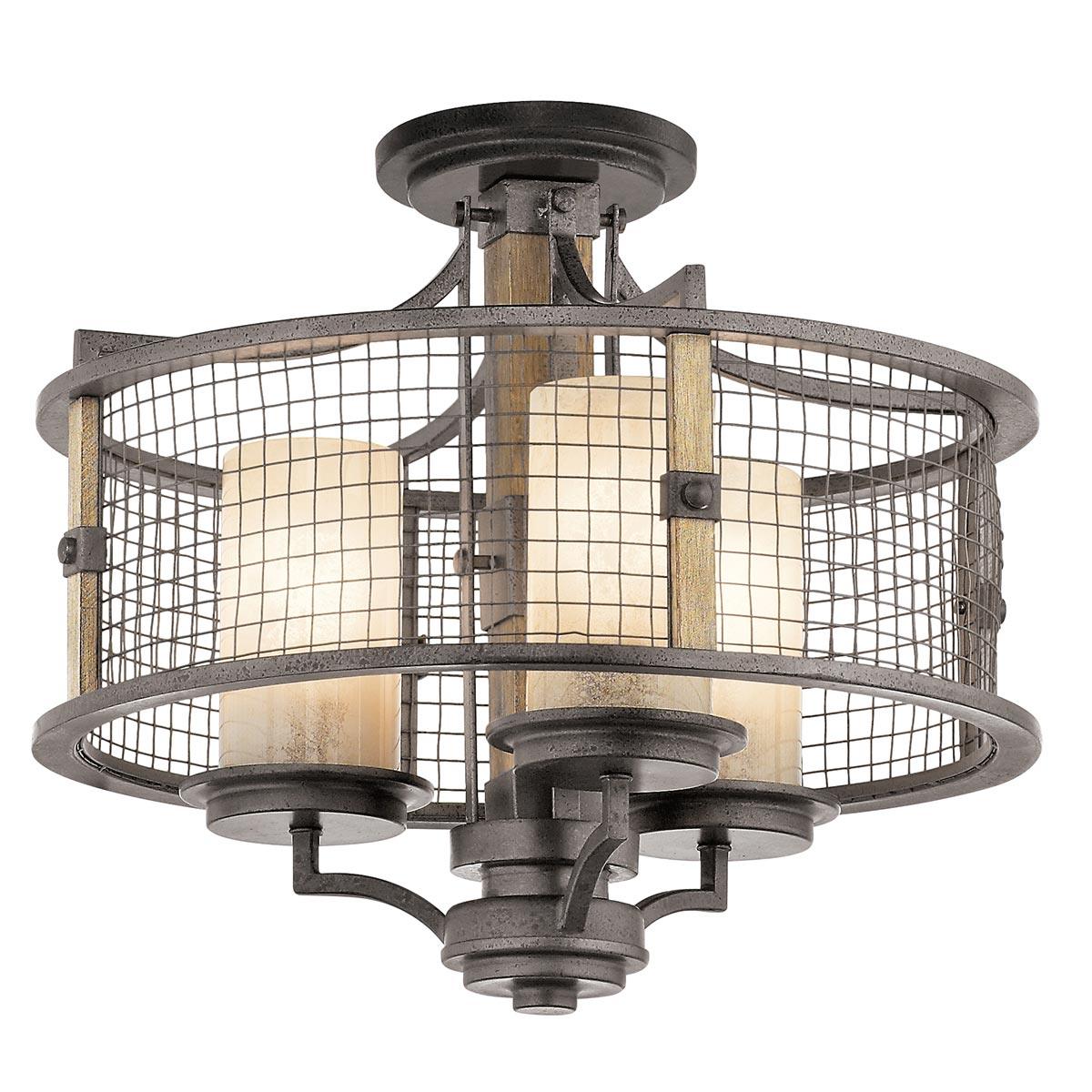 Elstead Lighting - KL-AHRENDALE3 - Kichler Chandelier from the Ahrendale range. Ahrendale 3 Light Duo-Mount Chandelier Product Code = KL-AHRENDALE3