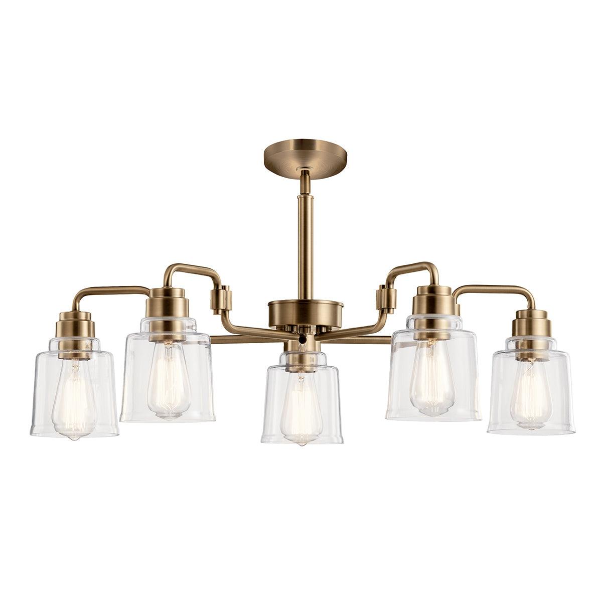 Elstead Lighting - KL-AIVIAN5-WBR - Kichler Chandelier from the Aivian range. Aivian 5 Light Chandelier Product Code = KL-AIVIAN5-WBR