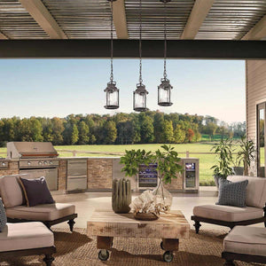 Elstead Lighting - KL-ASHLANDBAY8-S - Kichler Outdoor Hanging from the Ashland Bay range. Ashland Bay 1 Light Small Chain Lantern Product Code = KL-ASHLANDBAY8-S