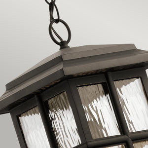 Elstead Lighting - KL-BEACON-SQUARE8-OZ - Kichler Outdoor Hanging from the Beacon Square range. Beacon Square 1 Light Chain Lantern Product Code = KL-BEACON-SQUARE8-OZ