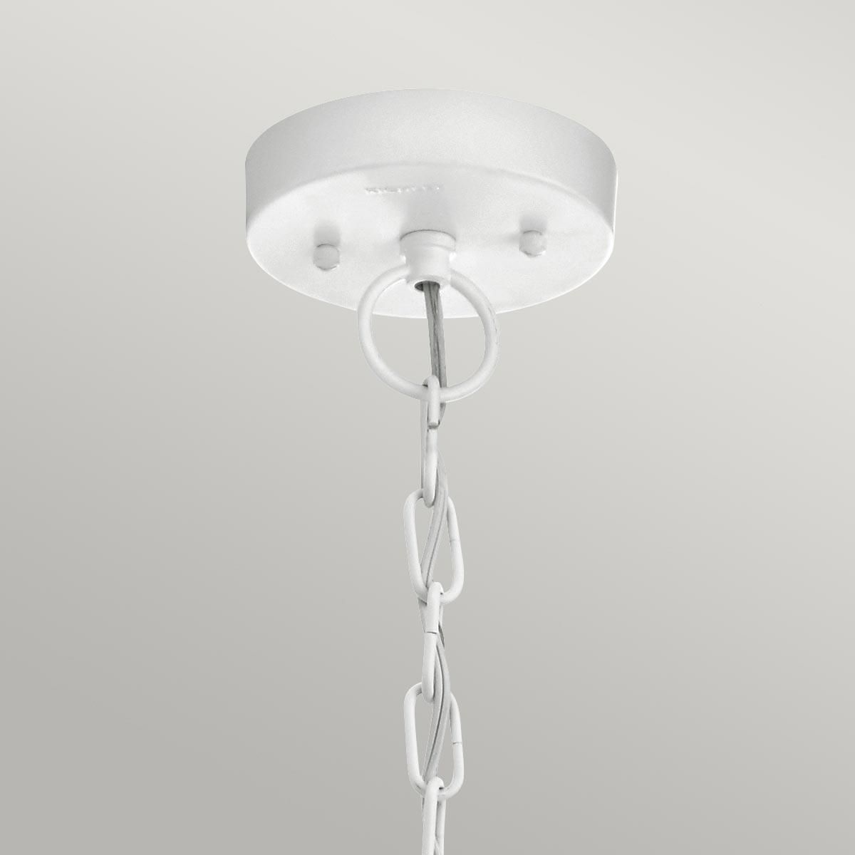 Elstead Lighting - KL-BEACON-SQUARE8-WHT - Kichler Outdoor Hanging from the Beacon Square range. Beacon Square 1 Light Chain Lantern Product Code = KL-BEACON-SQUARE8-WHT