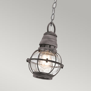 Elstead Lighting - KL-BRIDGEPOINT8S - Kichler Outdoor Hanging from the Bridge Point range. Bridge Point 1 Light Small Chain Lantern Product Code = KL-BRIDGEPOINT8S