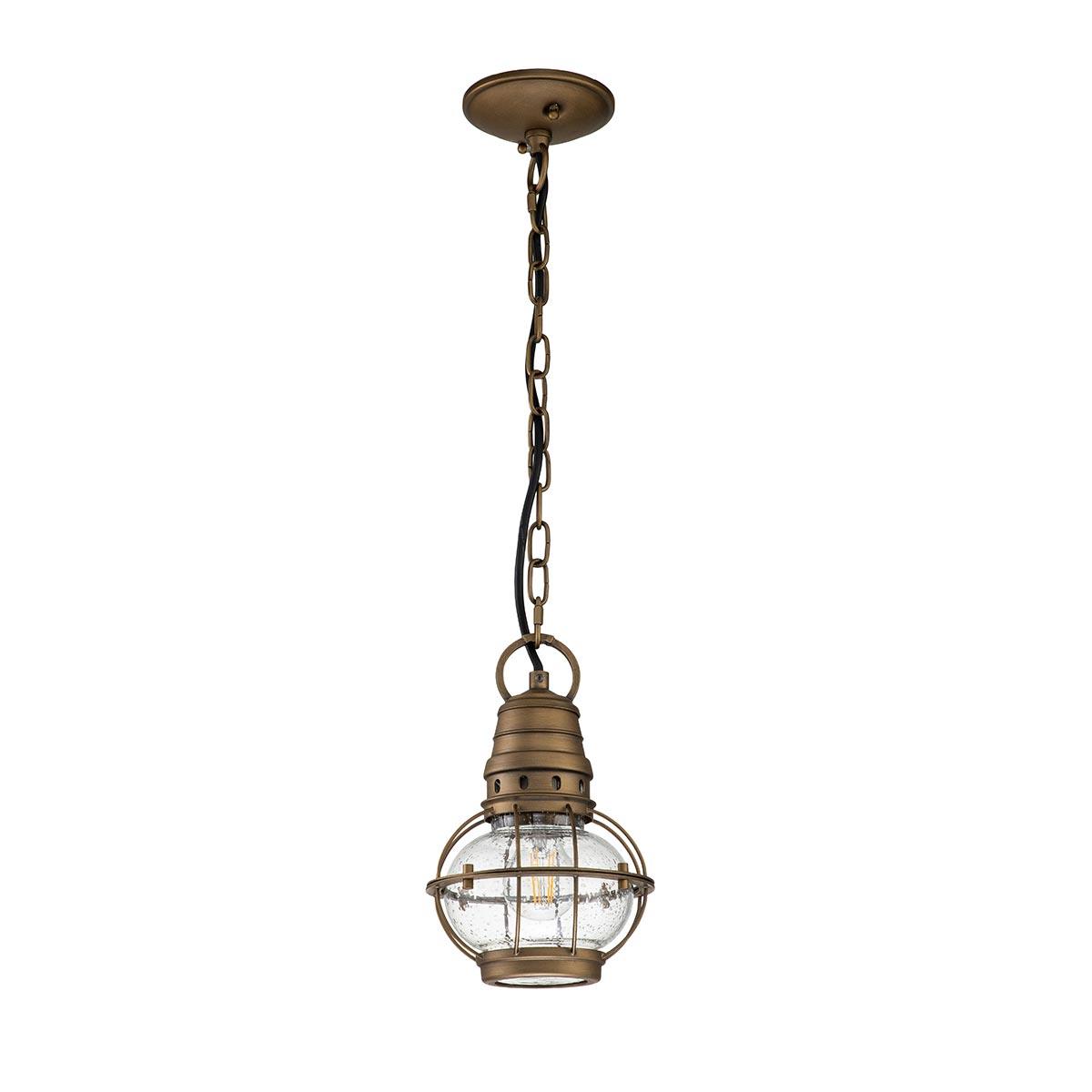 Elstead Lighting - KL-BRIDGEPOINT8S-NBR - Kichler Outdoor Hanging from the Bridge Point range. Bridgepoint 1 Light Small Chain Lantern Product Code = KL-BRIDGEPOINT8S-NBR