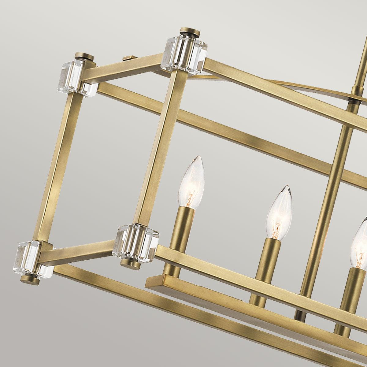 Elstead Lighting - KL-CAYDEN-ISLE - Kichler Chandelier from the Cayden range. Cayden 6 Light Linear Chandelier Product Code = KL-CAYDEN-ISLE