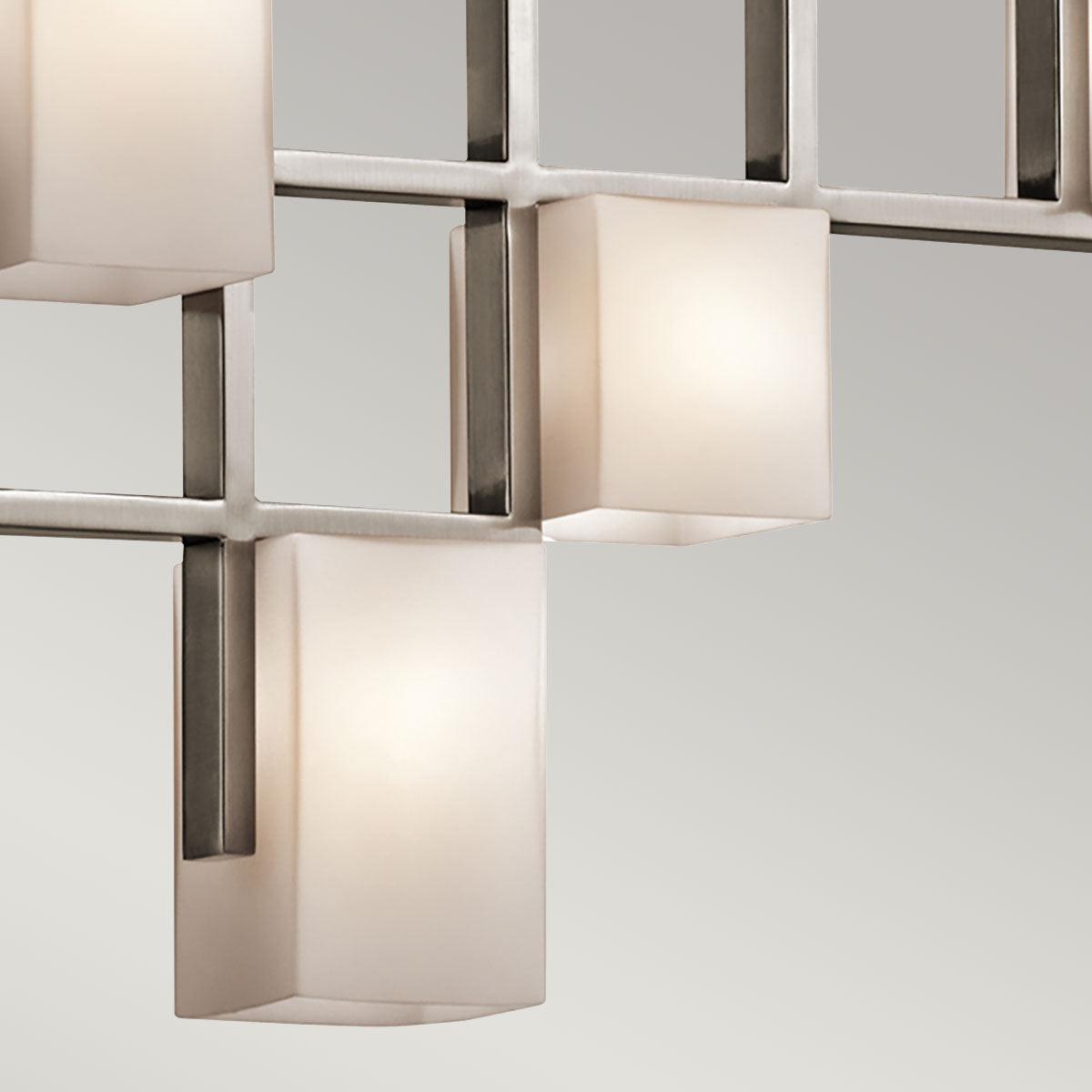 Elstead Lighting - KL-CITY-LIGHTS7B - Kichler Chandelier from the City Lights range. City Lights 7 Light Linear Chandelier Product Code = KL-CITY-LIGHTS7B