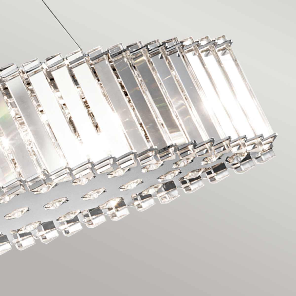 Elstead Lighting - KL-CRYSTAL-SKYE-ISLE - Kichler Chandelier from the Crystal Skye range. Crystal Skye 8 Light Island Chandelier Product Code = KL-CRYSTAL-SKYE-ISLE