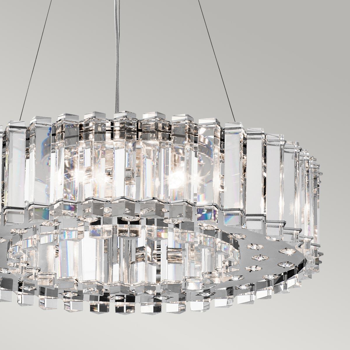 Elstead Lighting - KL-CRYSTAL-SKYE8 - Kichler Chandelier from the Crystal Skye range. Crystal Skye 8 Light Chandelier Product Code = KL-CRYSTAL-SKYE8