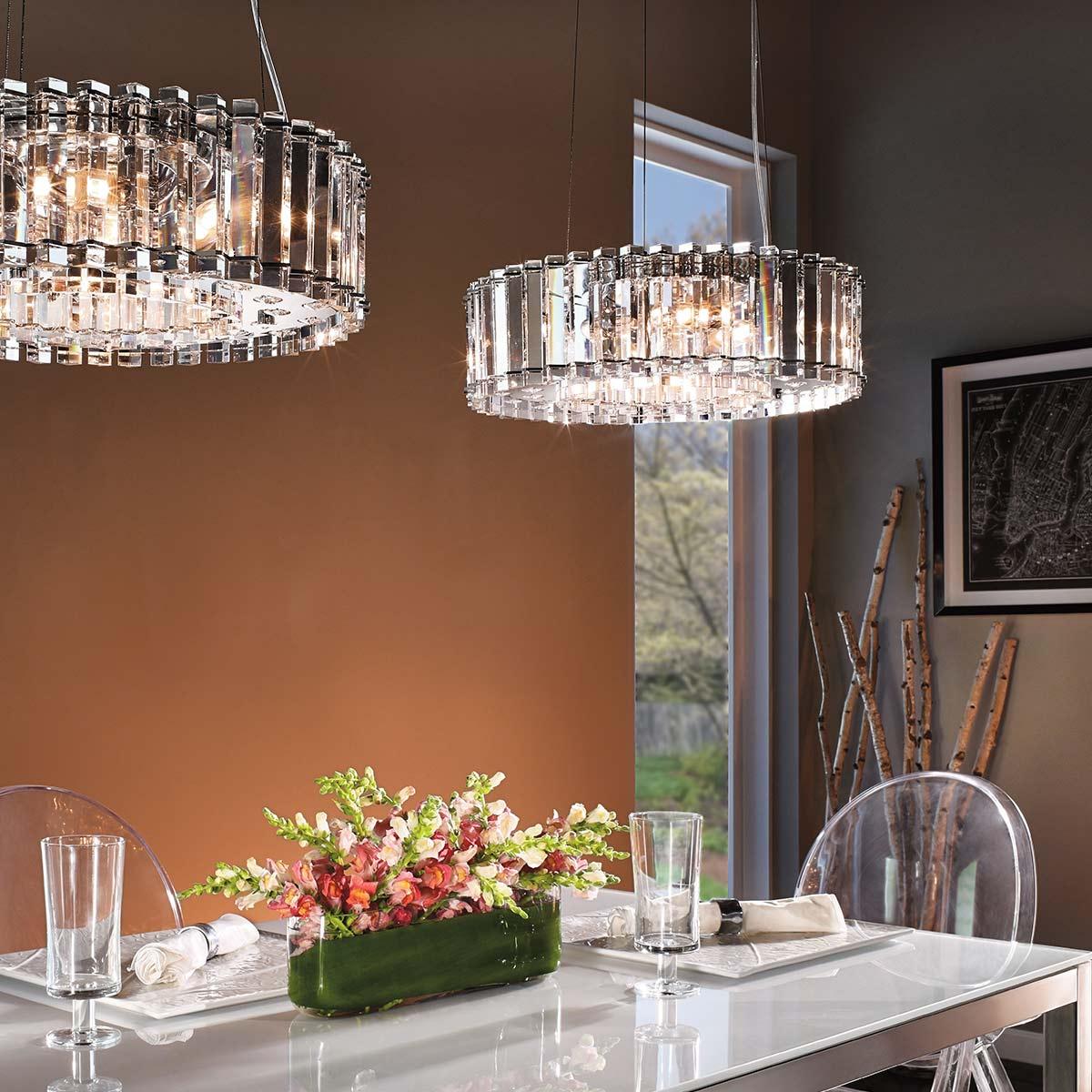 Elstead Lighting - KL-CRYSTAL-SKYE8 - Kichler Chandelier from the Crystal Skye range. Crystal Skye 8 Light Chandelier Product Code = KL-CRYSTAL-SKYE8