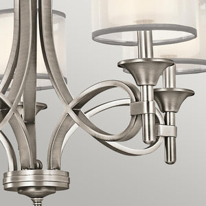 Elstead Lighting - KL-LACEY5-AP - Kichler Chandelier from the Lacey range. Lacey 5 Light Chandelier Product Code = KL-LACEY5-AP