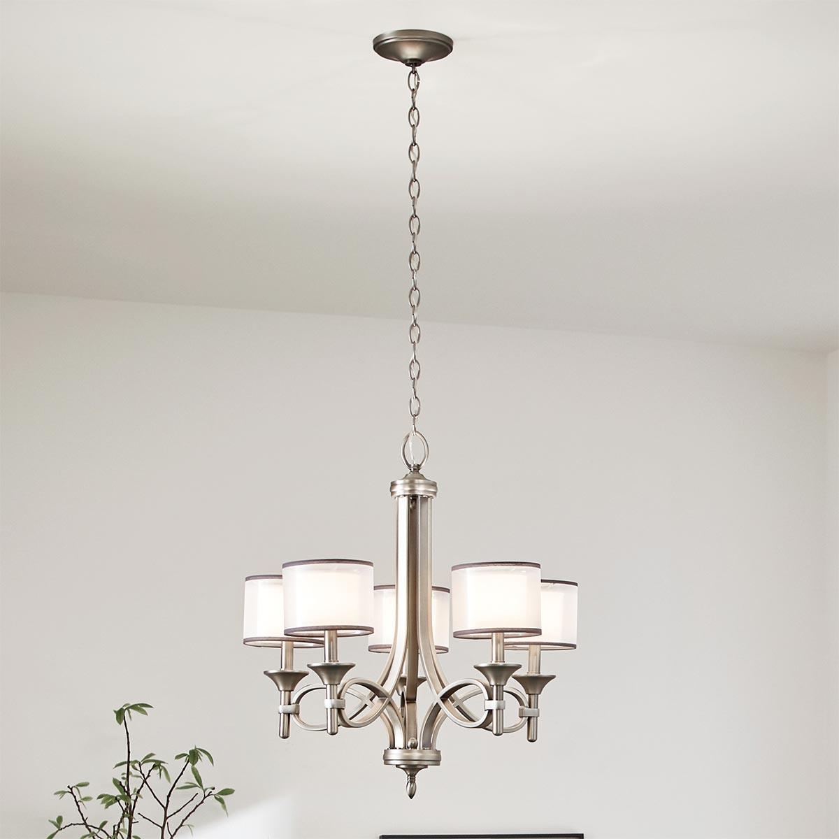 Elstead Lighting - KL-LACEY5-AP - Kichler Chandelier from the Lacey range. Lacey 5 Light Chandelier Product Code = KL-LACEY5-AP