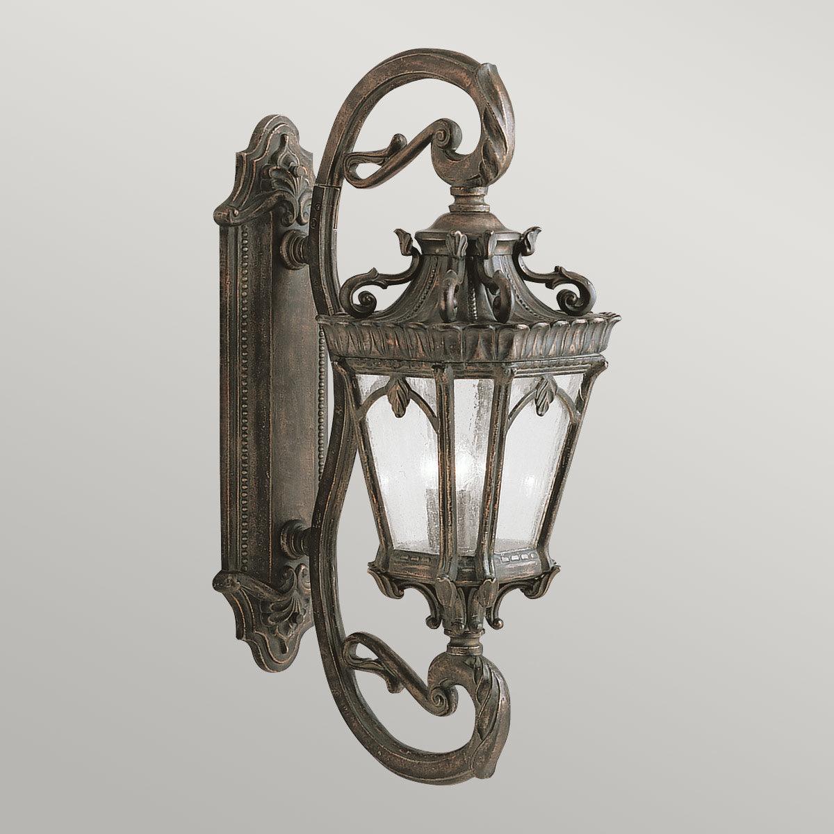 Elstead Lighting - KL-TOURNAI1G-L - Kichler Outdoor Wall Light from the Tournai range. Tournai 4 Light Grand Wall Lantern Product Code = KL-TOURNAI1G-L