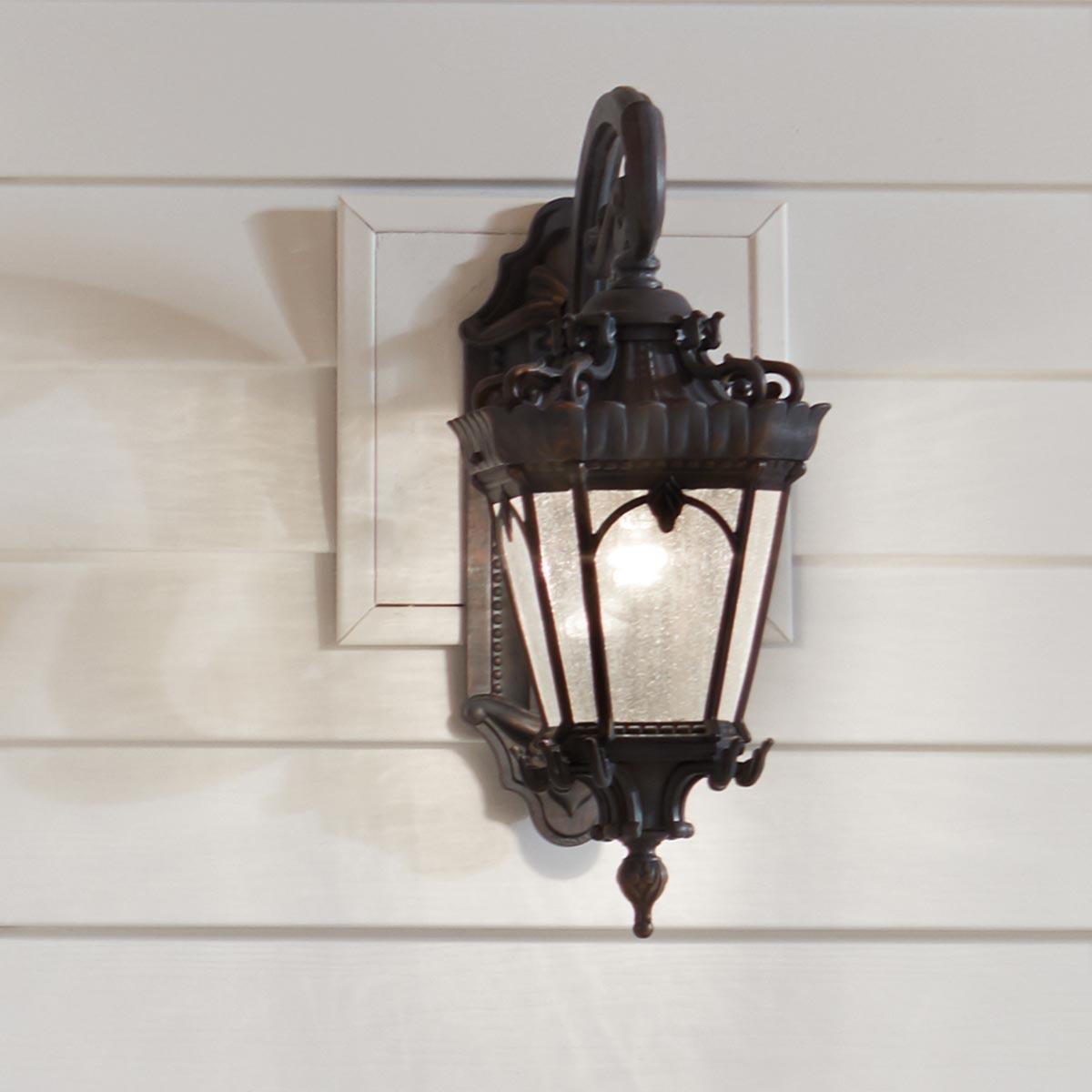 Elstead Lighting - KL-TOURNAI2-L - Kichler Outdoor Wall Light from the Tournai range. Tournai 2 Light Large Wall Lantern Product Code = KL-TOURNAI2-L