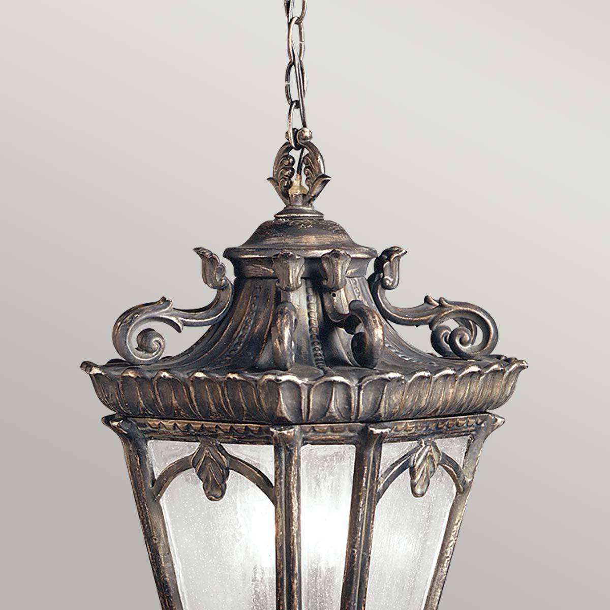 Elstead Lighting - KL-TOURNAI8-XL - Kichler Outdoor Hanging from the Tournai range. Tournai 3 Light Extra Large Chain Lantern Product Code = KL-TOURNAI8-XL