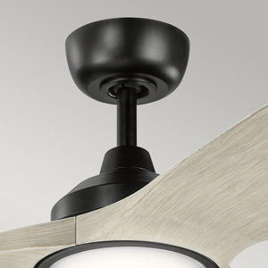 Elstead Lighting - KLF-IMARI-65-SBK - Kichler Ceiling Fan Imari - 65in / 165cm Fan - Satin Black part Number = KLF-IMARI-65-SBK