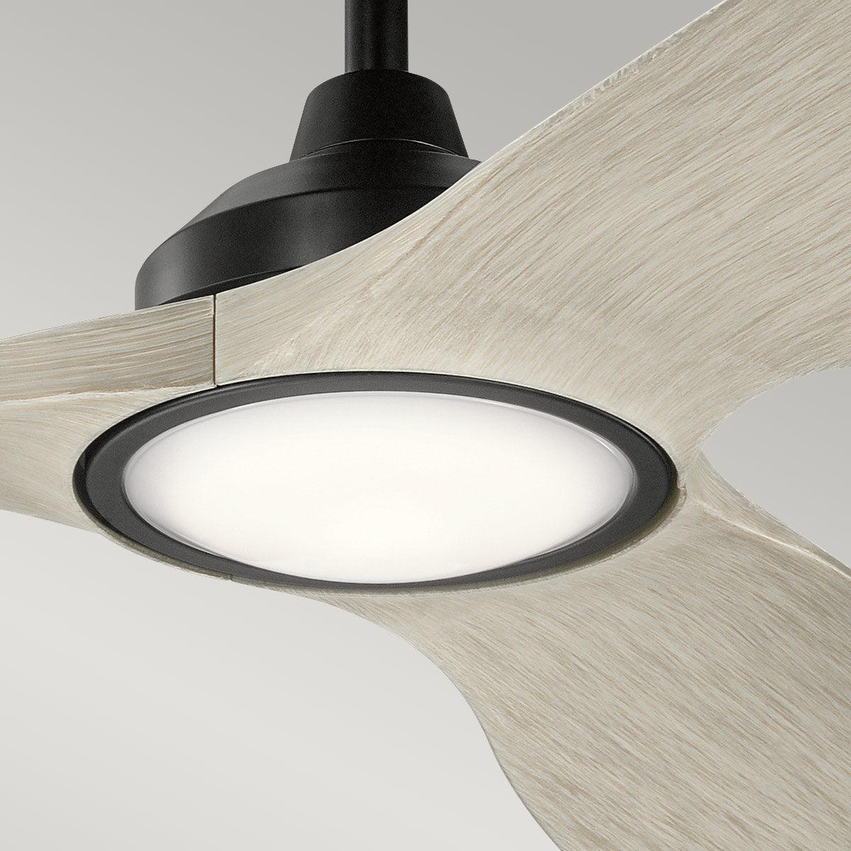 Elstead Lighting - KLF-IMARI-65-SBK - Kichler Ceiling Fan Imari - 65in / 165cm Fan - Satin Black part Number = KLF-IMARI-65-SBK