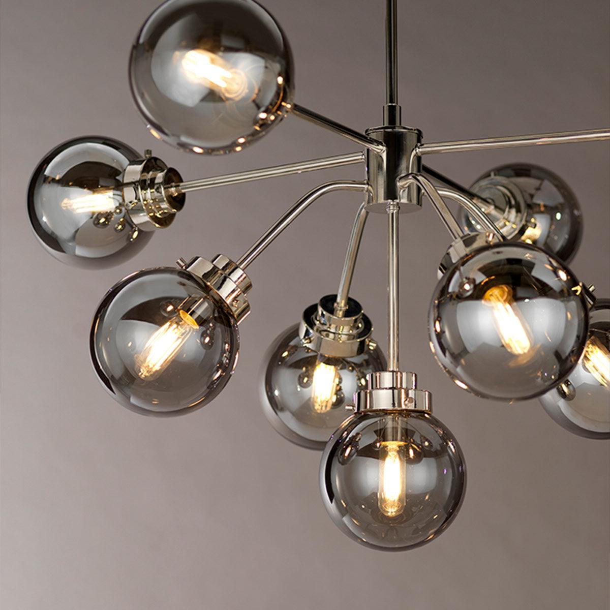 Elstead Lighting - KULA9 - Elstead Lighting Chandelier from the Kula range. Kula 9 Light Chandelier Product Code = KULA9