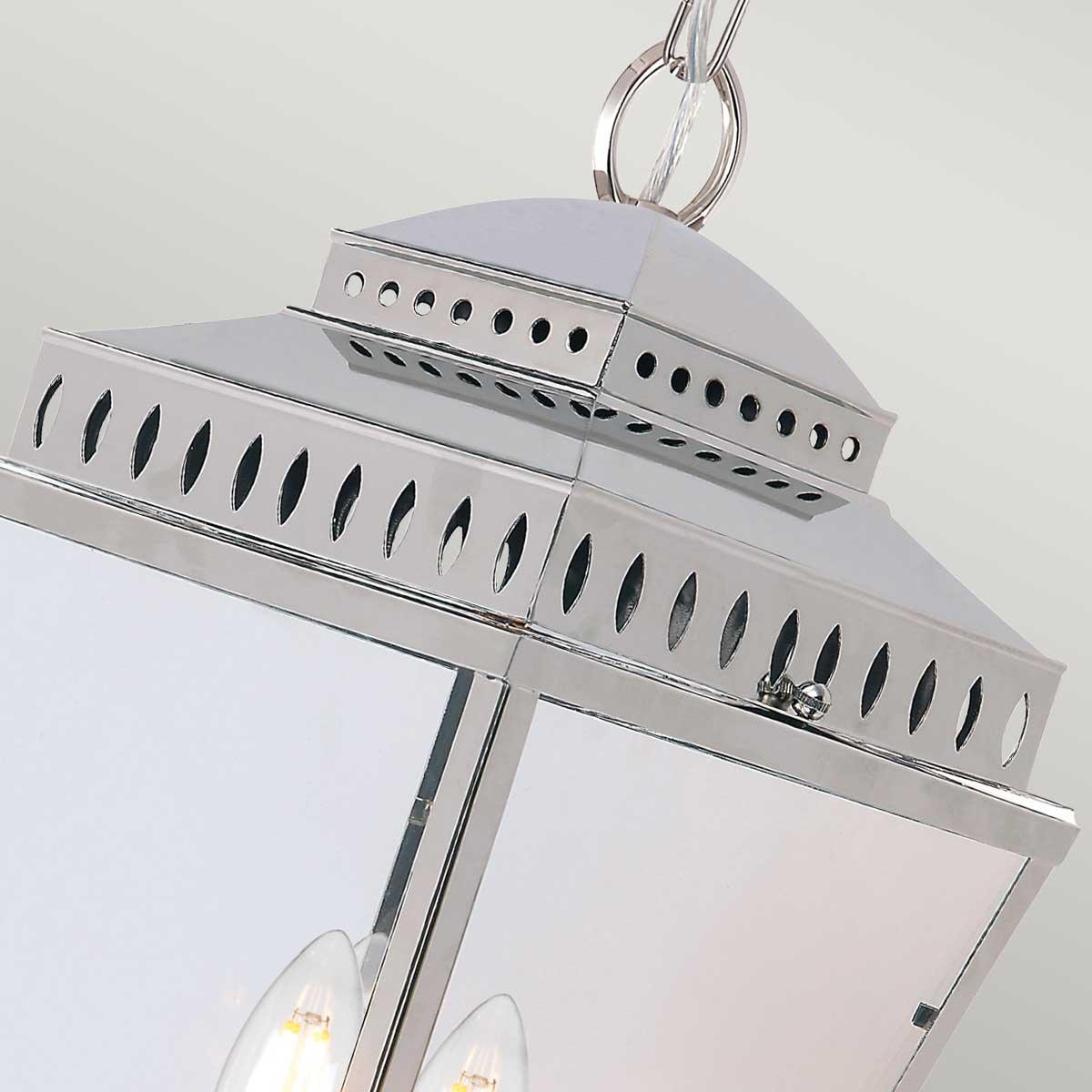 Elstead Lighting - MANSION-HOUSE8-PN - Elstead Lighting Outdoor Hanging from the Mansion House range. Mansion House 3 Light Chain Lantern Product Code = MANSION-HOUSE8-PN