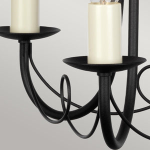 Elstead Lighting - MN3-BLACK - Elstead Lighting Chandelier from the Minster range. Minster 3 Light Chandelier Product Code = MN3-BLACK