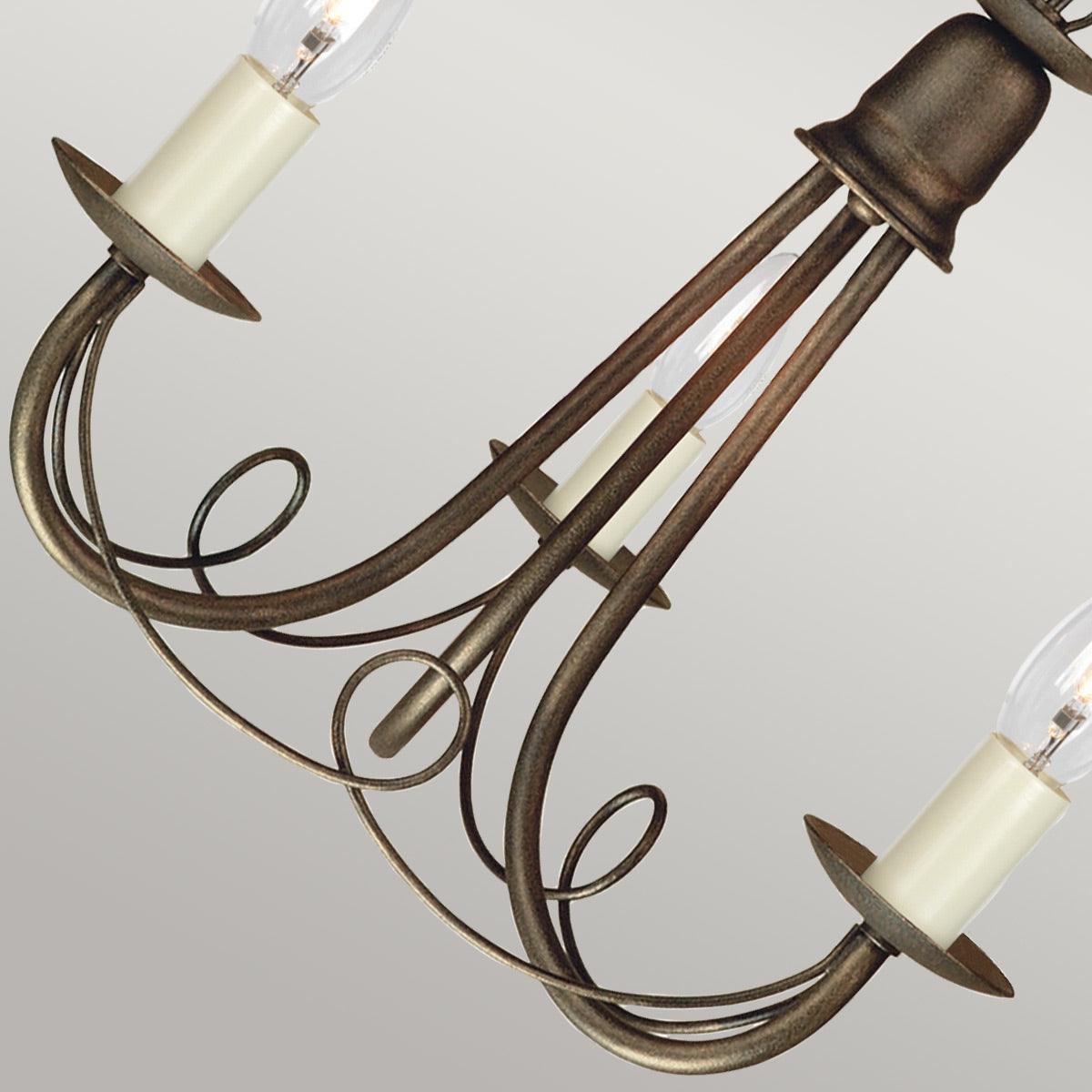 Elstead Lighting - MN3-BLK-GOLD - Elstead Lighting Chandelier from the Minster range. Minster 3 Light Chandelier Product Code = MN3-BLK-GOLD