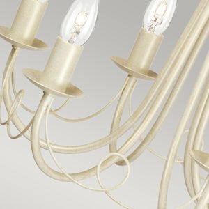 Elstead Lighting - MN6-IV-GOLD - Elstead Lighting Chandelier from the Minster range. Minster 6 Light Chandelier Product Code = MN6-IV-GOLD