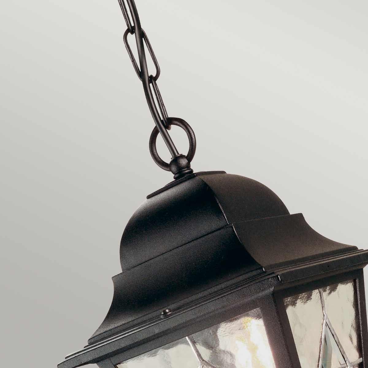 Elstead Lighting - NR9-BLK - Elstead Lighting Outdoor Hanging from the Norfolk range. Norfolk 1 Light Chain Lantern Product Code = NR9-BLK