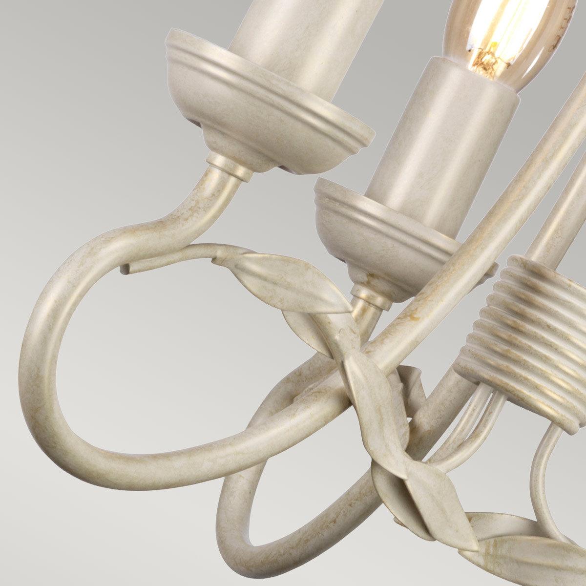 Elstead Lighting - OV3-IVORY-GOLD - Elstead Lighting Chandelier from the Olivia range. Olivia 3 Light Chandelier Product Code = OV3-IVORY-GOLD