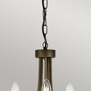 Elstead Lighting - OV5-BLK-GOLD - Elstead Lighting Chandelier from the Olivia range. Olivia 5 Light Chandelier Product Code = OV5-BLK-GOLD