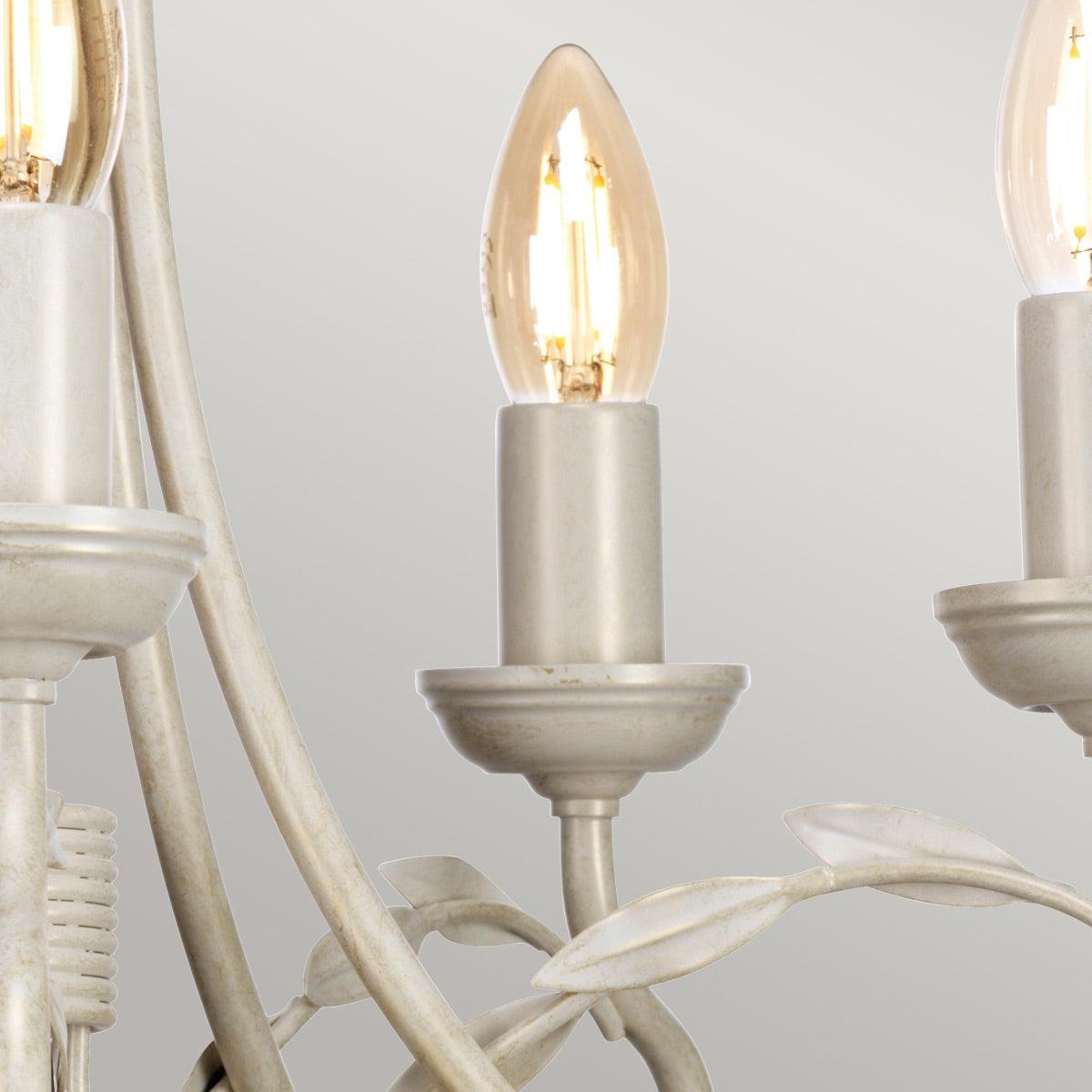 Elstead Lighting - OV5-IVORY-GOLD - Elstead Lighting Chandelier from the Olivia range. Olivia 5 Light Chandelier Product Code = OV5-IVORY-GOLD