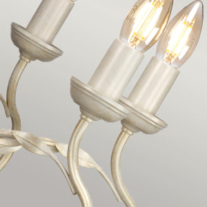 Elstead Lighting - OV8-IVORY-GOLD - Elstead Lighting Chandelier from the Olivia range. Olivia 8 Light Chandelier Product Code = OV8-IVORY-GOLD