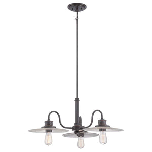 Elstead Lighting - QZ-ADMIRAL-3P-IB - Quoizel Chandelier from the Admiral range. Admiral 3 Light Chandelier Product Code = QZ-ADMIRAL-3P-IB