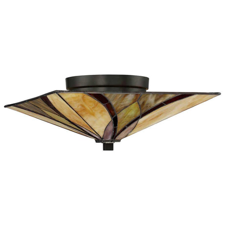 Elstead Lighting - QZ-ASHEVILLE-F - Quoizel Table Lamp from the Asheville range. Asheville 2 Light Flush Product Code = QZ-ASHEVILLE-F