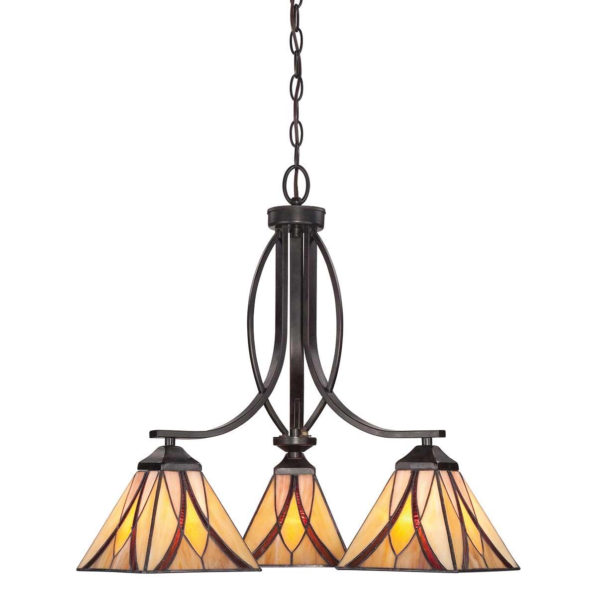 Elstead Lighting - QZ-ASHEVILLE3 - Quoizel Chandelier from the Asheville range. Asheville 3 Light Chandelier Product Code = QZ-ASHEVILLE3