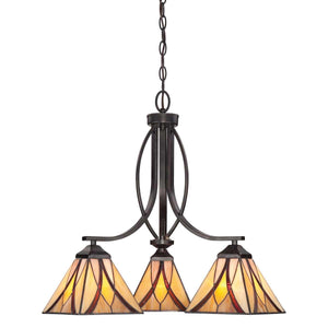 Elstead Lighting - QZ-ASHEVILLE3 - Quoizel Chandelier from the Asheville range. Asheville 3 Light Chandelier Product Code = QZ-ASHEVILLE3