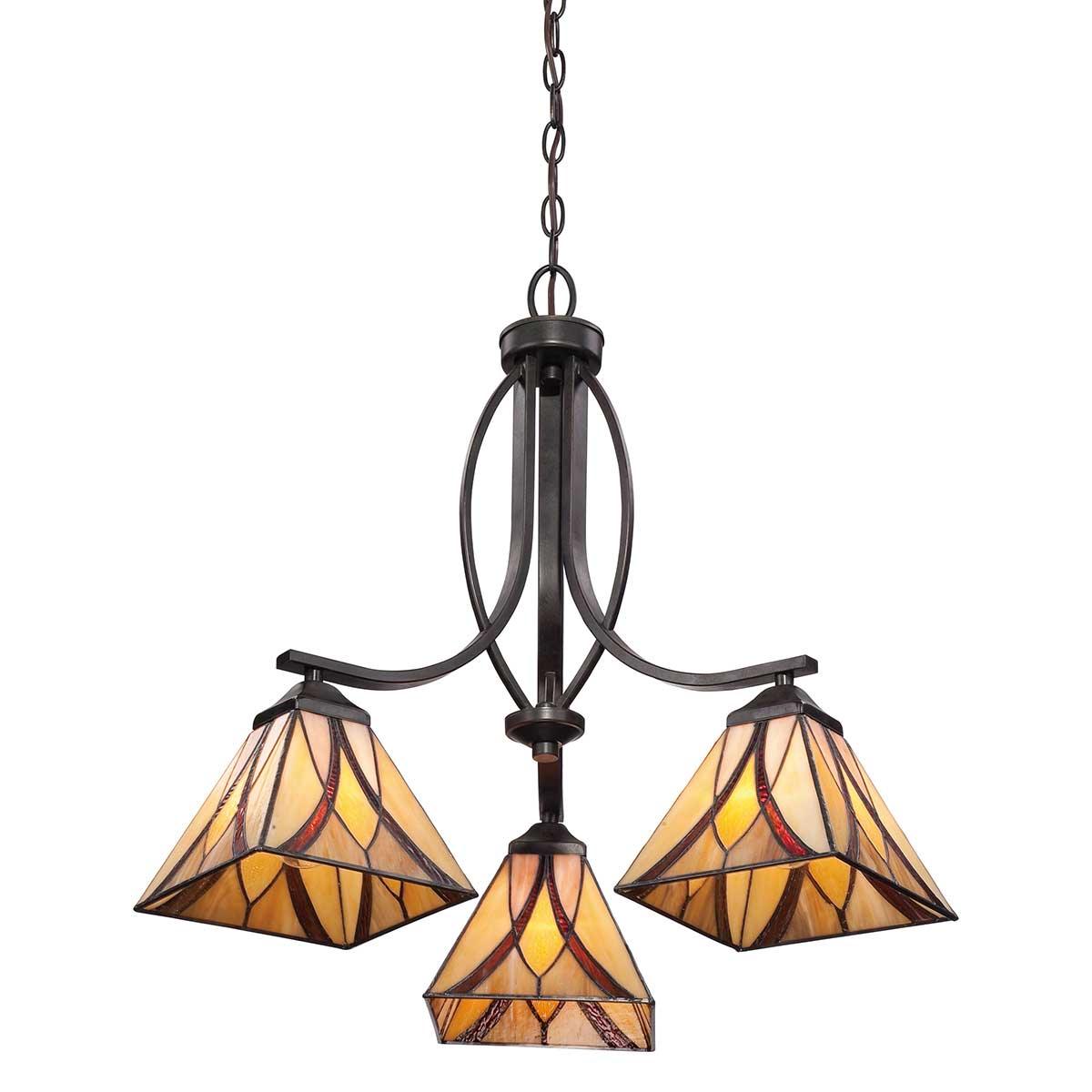 Elstead Lighting - QZ-ASHEVILLE3 - Quoizel Chandelier from the Asheville range. Asheville 3 Light Chandelier Product Code = QZ-ASHEVILLE3