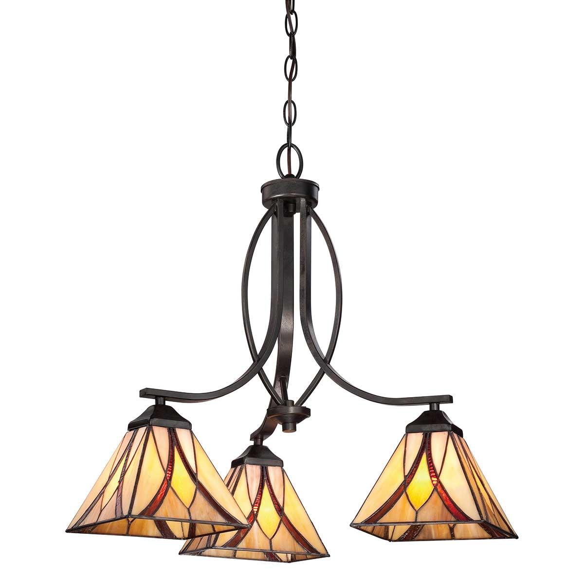 Elstead Lighting - QZ-ASHEVILLE3 - Quoizel Chandelier from the Asheville range. Asheville 3 Light Chandelier Product Code = QZ-ASHEVILLE3