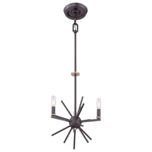 Elstead Lighting - QZ-CARNEGIE3 - Quoizel Chandelier from the Carnegie range. Carnegie 3 Light Chandelier Product Code = QZ-CARNEGIE3