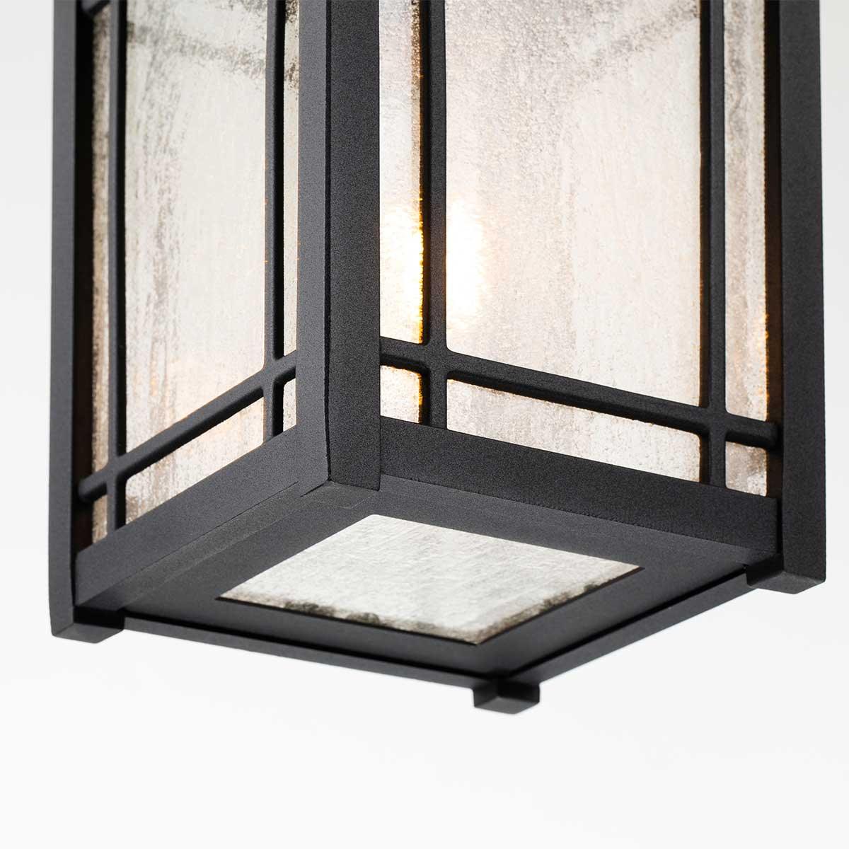 Elstead Lighting - QZ-CEDAR-POINT8-M-BK - Quoizel Outdoor Hanging from the Cedar Point range. Cedar Point 1 Light Chain Lantern Product Code = QZ-CEDAR-POINT8-M-BK