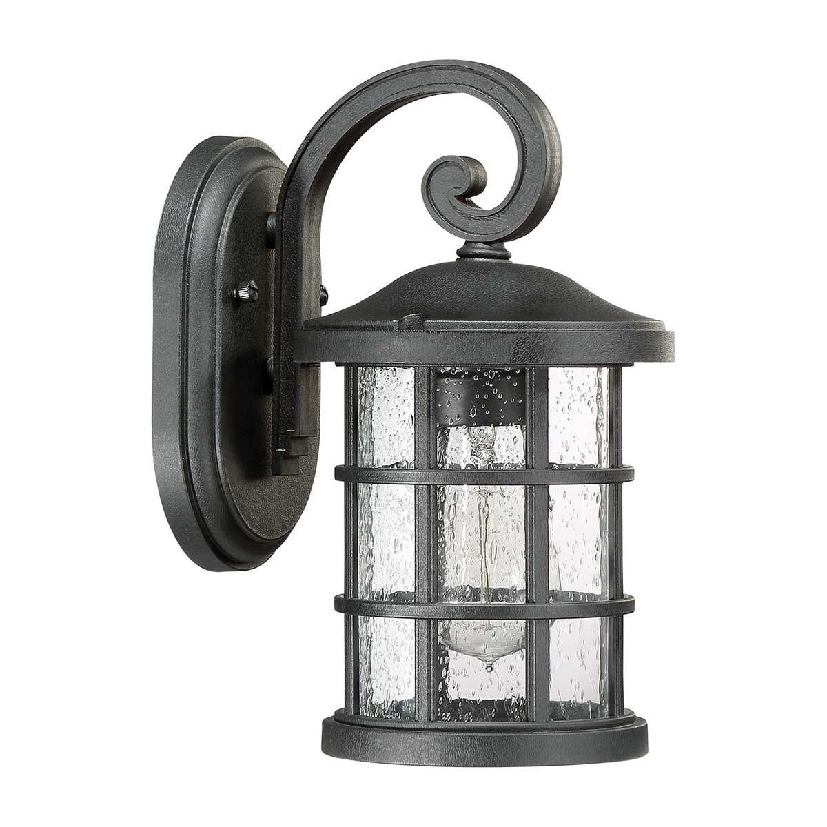 Elstead Lighting - QZ-CRUSADE-S-BLK - Outdoor Wall Light