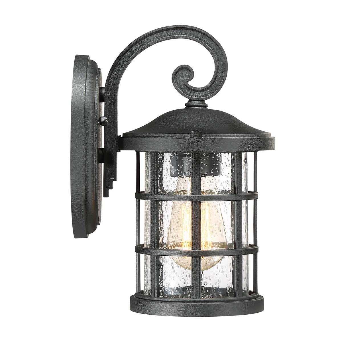 Elstead Lighting - QZ-CRUSADE-S-BLK - Outdoor Wall Light