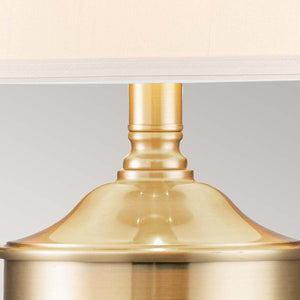 Elstead Lighting - QZ-DENNISON-BB - Quoizel Table Lamp from the Dennison range. Dennison 1 Light Table Lamp - Brushed Brass Product Code = QZ-DENNISON-BB