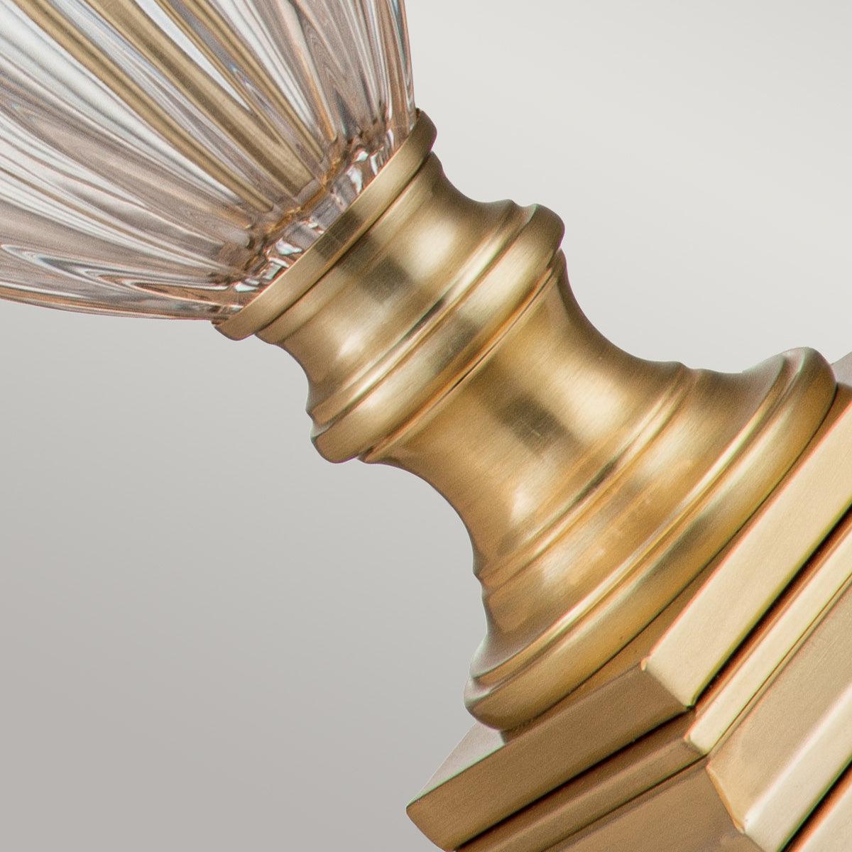 Elstead Lighting - QZ-DENNISON-BB - Quoizel Table Lamp from the Dennison range. Dennison 1 Light Table Lamp - Brushed Brass Product Code = QZ-DENNISON-BB