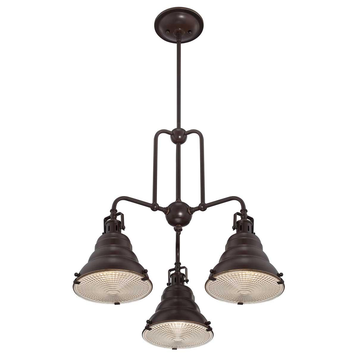 Elstead Lighting - QZ-EASTVALE3 - Quoizel Chandelier from the Eastvale range. Eastvale 3 Light Chandelier Product Code = QZ-EASTVALE3