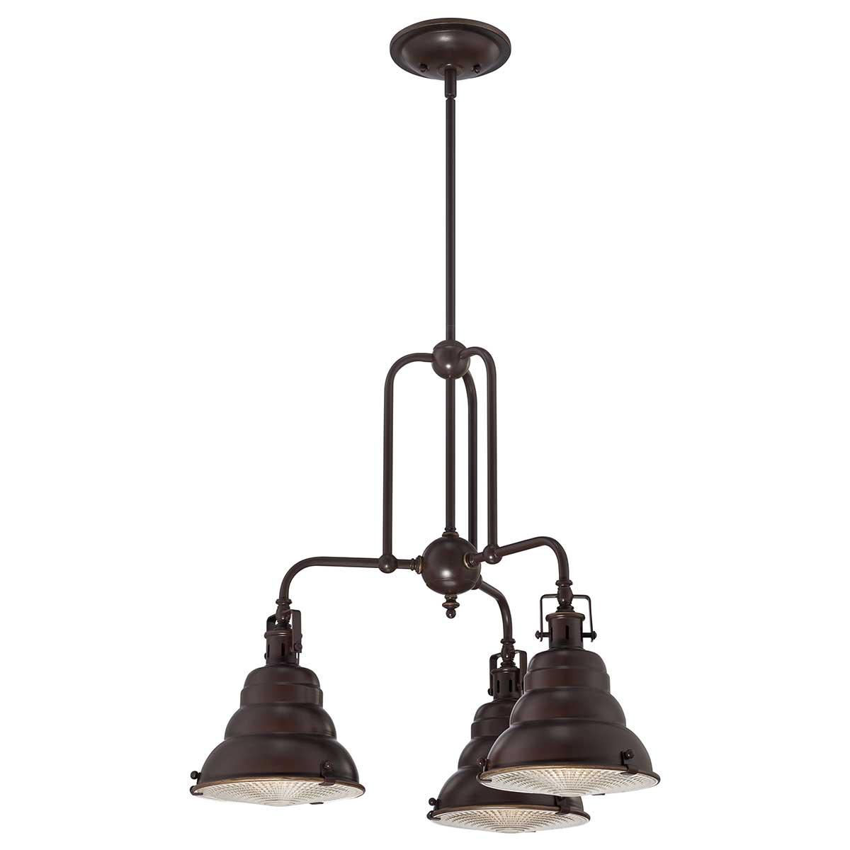 Elstead Lighting - QZ-EASTVALE3 - Quoizel Chandelier from the Eastvale range. Eastvale 3 Light Chandelier Product Code = QZ-EASTVALE3