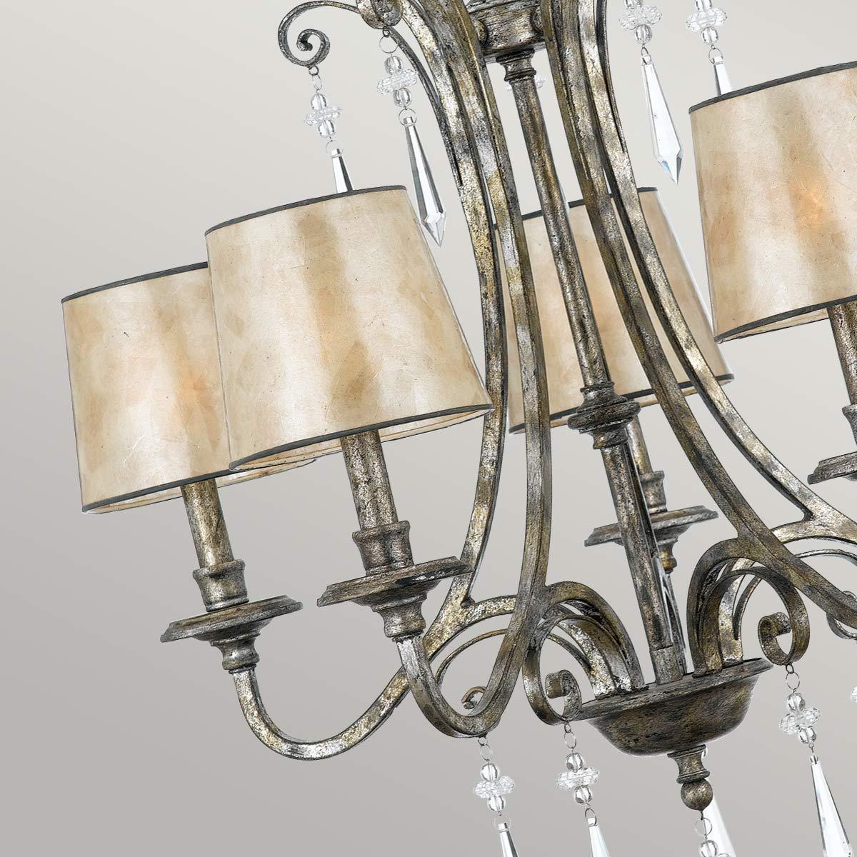 Elstead Lighting - QZ-KENDRA5 - Quoizel Chandelier from the Kendra range. Kendra 5 Light Chandelier Product Code = QZ-KENDRA5